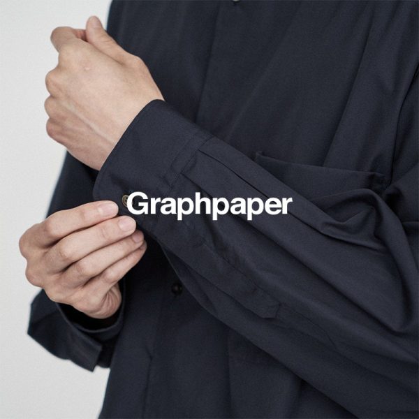 Graphpaper / 新作アイテム入荷 “Broad L/S Oversized Band Collar Shirt (GM221-50116B)” and more