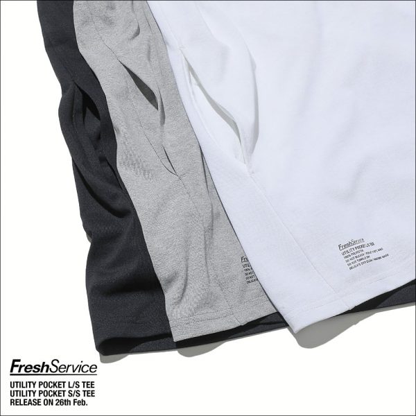 FreshService / 新作アイテム入荷 “UTILITY POCKET S/S TEE” and more