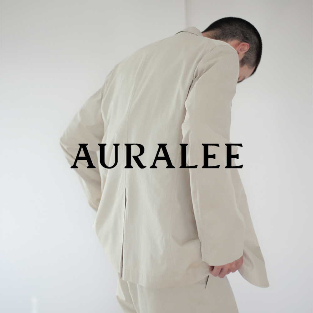 【AURALEE】WASHED FINX HERRINGBONE JACKET