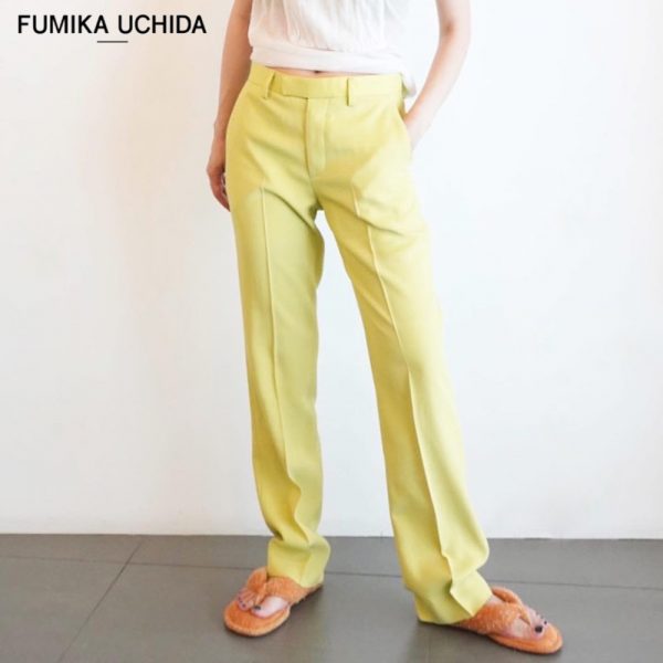 FUMIKA＿UCHIDA ​/ 新作アイテム入荷 “BACKSATIN STRAIGHT SLACKS”