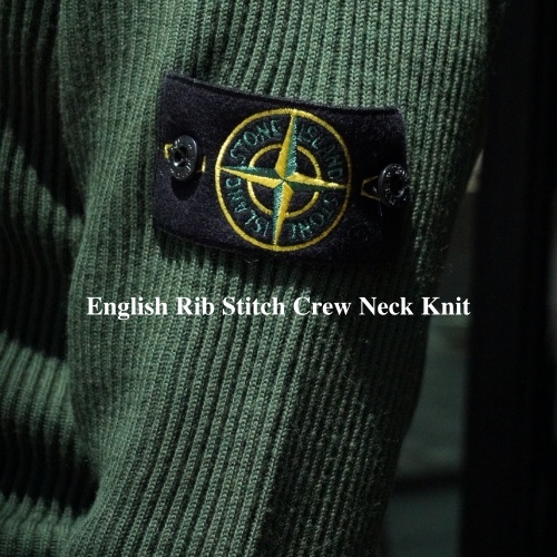 STONE ISLAND ”English Rib Stitch Crew Neck Knit ”