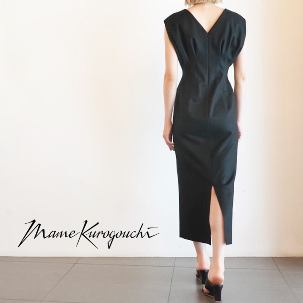 Mame Kurogouchi ​/ 新作アイテム入荷 “V-Neck Tucked Wool Dress”and