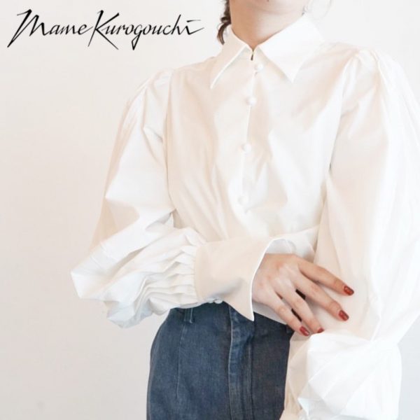 Mame Kurogouchi ​/ 新作アイテム入荷 “Curved Pleated Shirt”and more ﻿