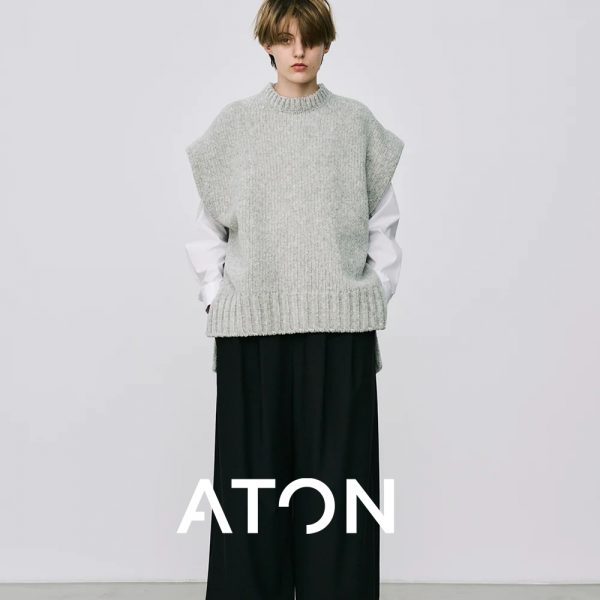 ATON / 新作アイテム入荷 “WOOL MOLE CREW NECK VEST”and more