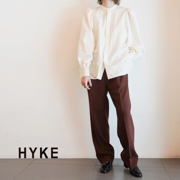 HYKE ​/ 新作アイテム入荷 “T/C BALLOON SLEEVE SHIRT”and more