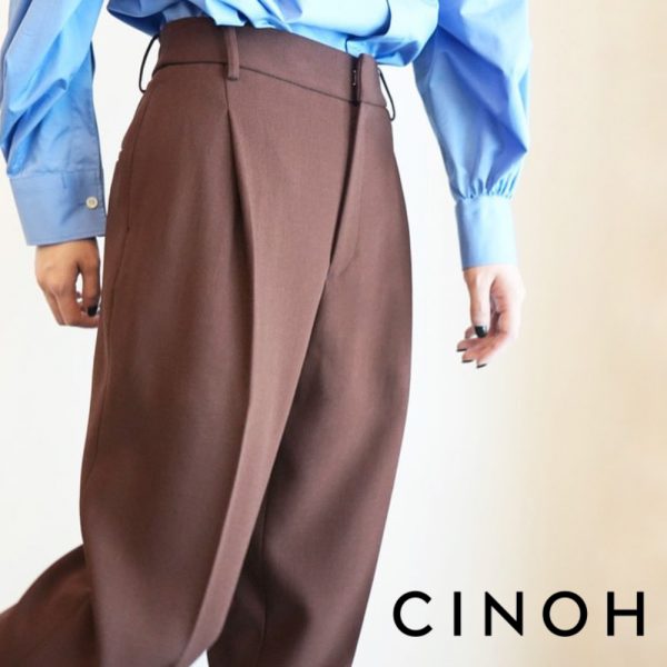 CINOH ​/ 新作アイテム入荷 “DOESKIN TUCK WIDE PANTS”