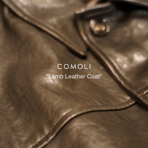COMOLI “Lamb Leather Coat”