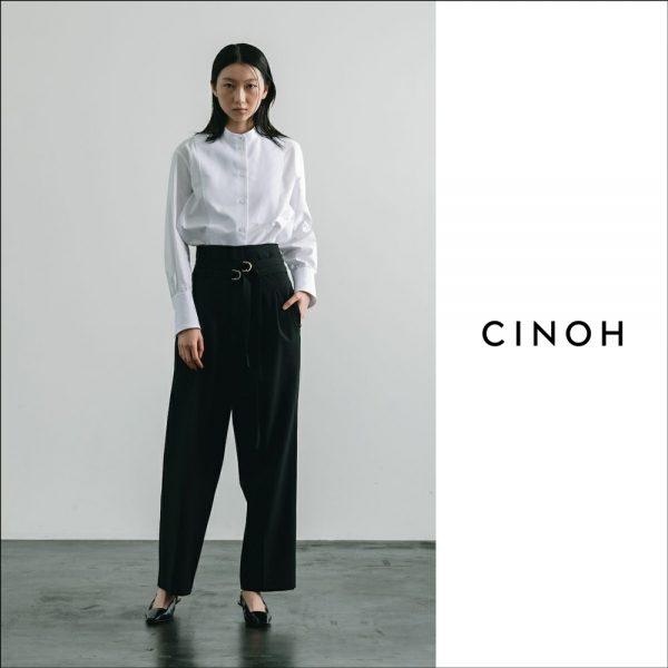 CINOH ​/ 新作アイテム入荷 “BLACK FORMAL DOUBLE BELT TWOTUCK PANTS”