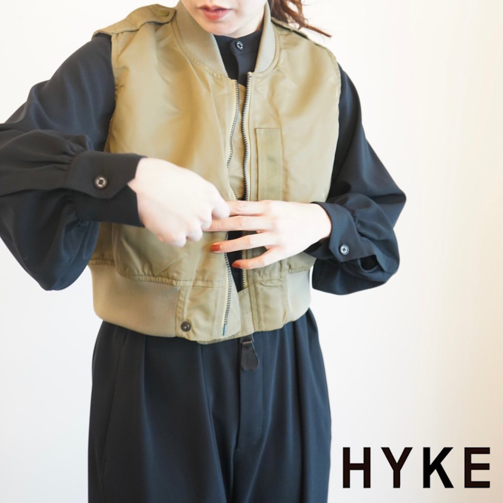 HYKE ​/ 新作アイテム入荷 “TYPE L-2A CROPPED TOP”and more 