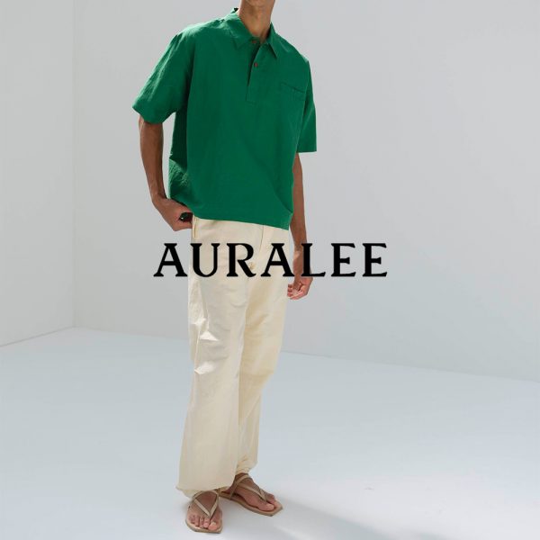 AURALEE / 新作アイテム入荷 “HIGH DENSITY FINX LINEN WEATHER HALF SLEEVED SHIRTS” and more