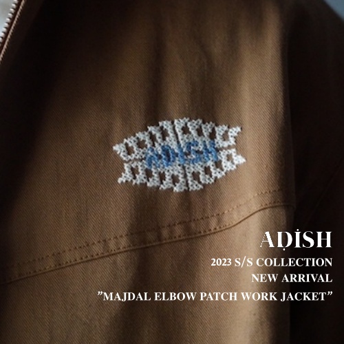 ADISH   2023 S/S COLLECTION ”MAJDAL ELBOW PATCH WORK JACKET”
