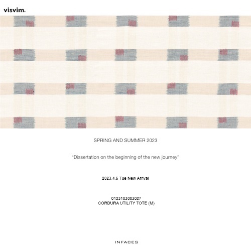 visvim  2023.4.6 thu  New Arrival