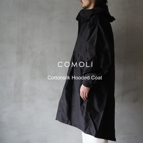 COMOLI “Cottonsilk Hooded Coat” – メイクス オンラインストア