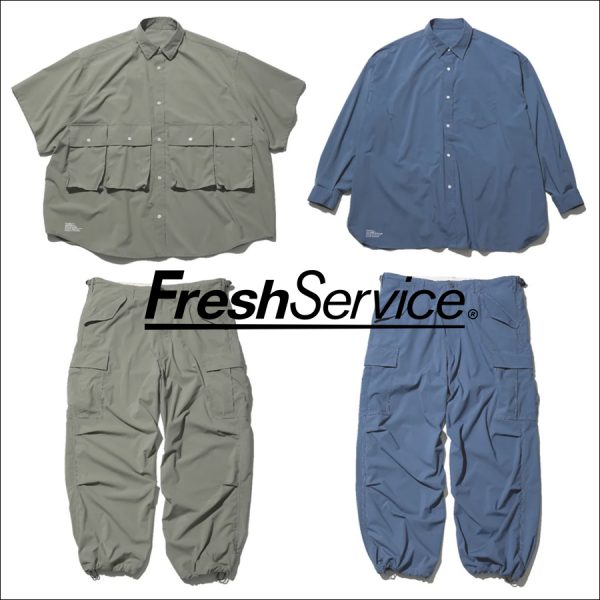 FreshService / 新作アイテム入荷 “MICRO TYPEWRITER CARGO PANTS” and more