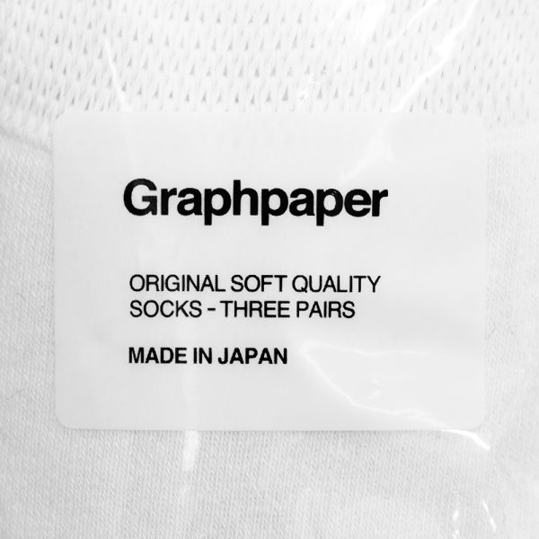 Graphpaper / 新作アイテム入荷 “Graphpaper 3-Pack Socks”