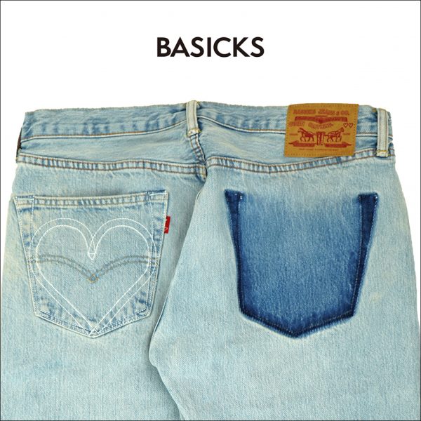 BASICKS / 新作アイテム入荷 “ Vintage Levis Heart Stitch Damage Denim(M size)”andmore