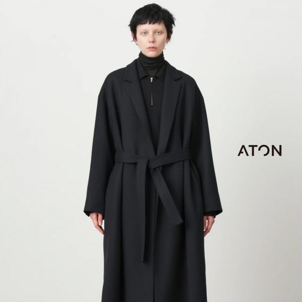 ATON / 新作アイテム入荷 “SUPER 160S DOUBLE SAXONY CHESTER FIELD COAT” and more