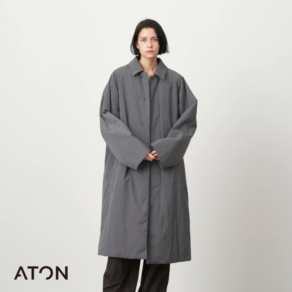 ATON ⁄ 新作アイテム入荷 “TECHNO COTTON PADDED COAT” – メイクス