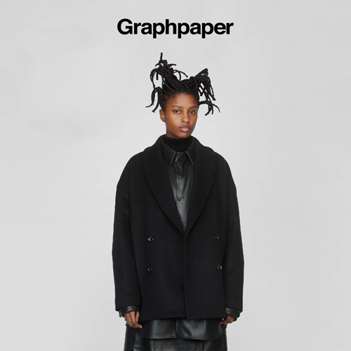 Graphpaper(WOMENS) / 新作アイテム入荷 “Light Melton Shawl Collar Coat(GL233-10299B)”