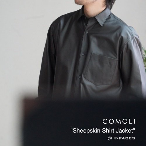 COMOLI “Sheepskin Shirt Jacket”