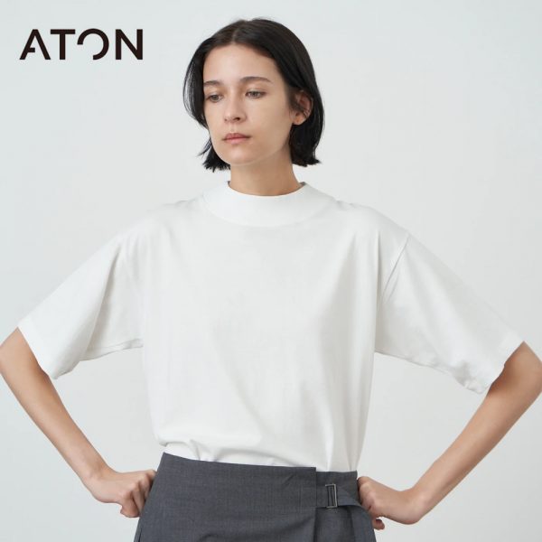 ATON / 新作アイテム入荷 “DRY COTTON JERSEY MOCKNECK T-SHIRT” and more