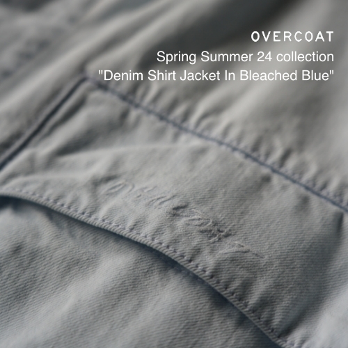 OVERCOAT “Denim Shirt Jacket In Bleached Blue”