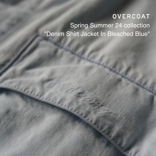 OVERCOAT “Denim Shirt Jacket In Bleached Blue”
