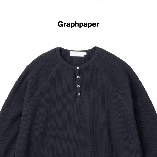 Graphpaper / 新作アイテム入荷 “Waffle L/S Henley Neck Tee(GU241-70136B) ” and more