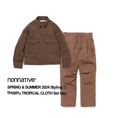 nonnative SPRING & SUMMER 2024 Styling ① 『P/W/Pu TROPICAL CLOTH Set Up』