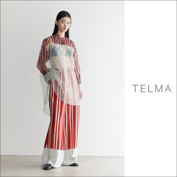 TELMA ​/ 新作アイテム入荷 “WASHI Stripe Wide Pants”