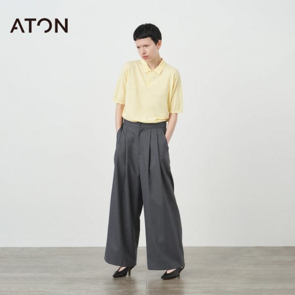 ATON / 新作アイテム入荷 “RECYCLED FRESCA POLO KNIT” and more