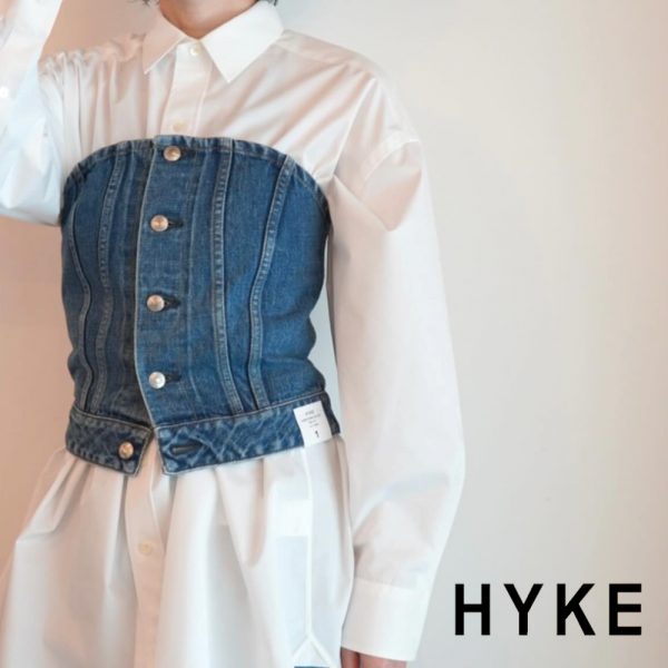 HYKE / 新作アイテム入荷 ”DENIM STRAPLESS TOP”and more