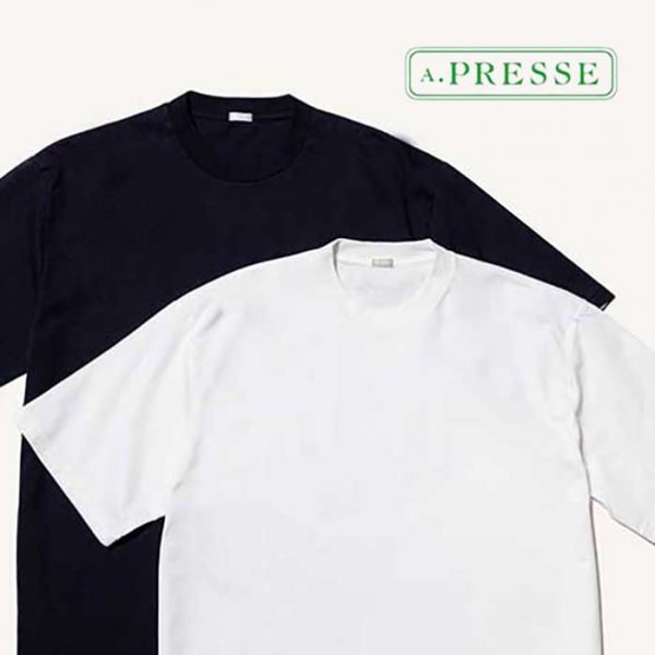 A.PRESSE / 新作アイテム入荷 “Light Weight T-shirt” and more
