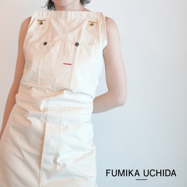 FUMIKA＿UCHIDA/新作アイテム入荷 ”DENIM OVERALL APRON MIXI DRESS”and more