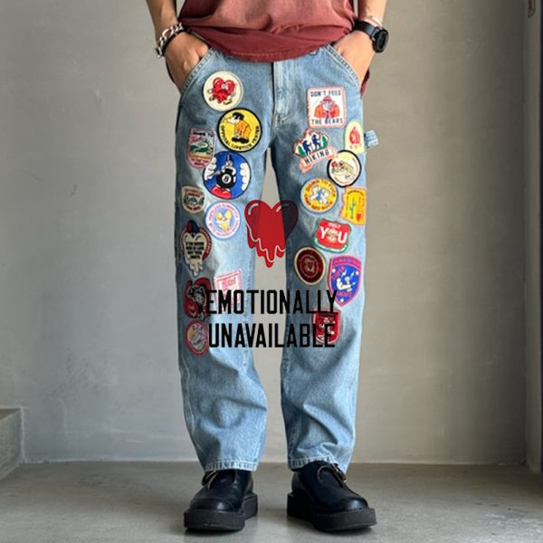 EMOTIONALLY UNAVAILABLE / 新作アイテム入荷 “PATCHES DENIM PANTS” and more