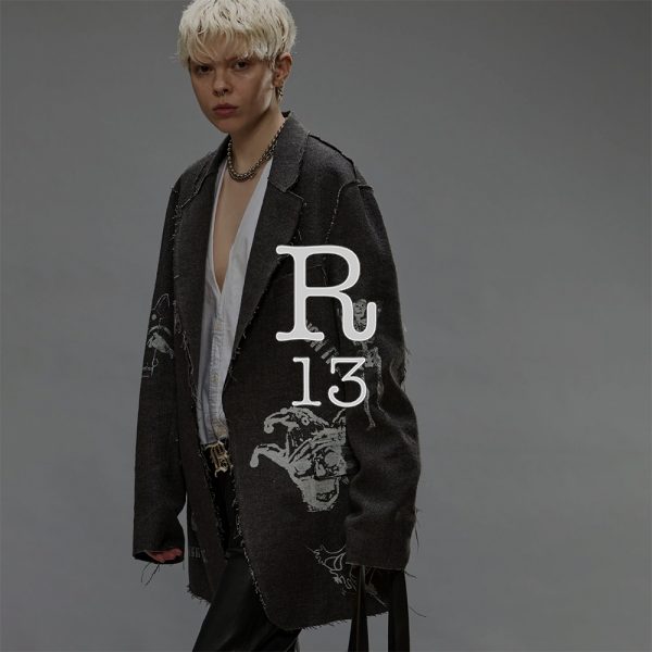 R13 / 新作アイテム入荷 “RAW CUT RAGGED BLAZER (LINED)” and more