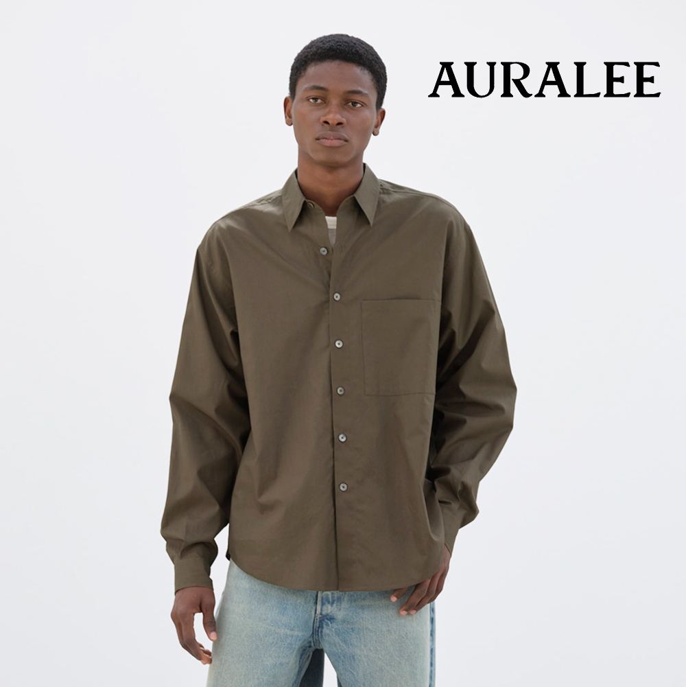 AURALEE (オーラリー) 24AW WOOL FULLING FLANNEL STRIPE JACKET 