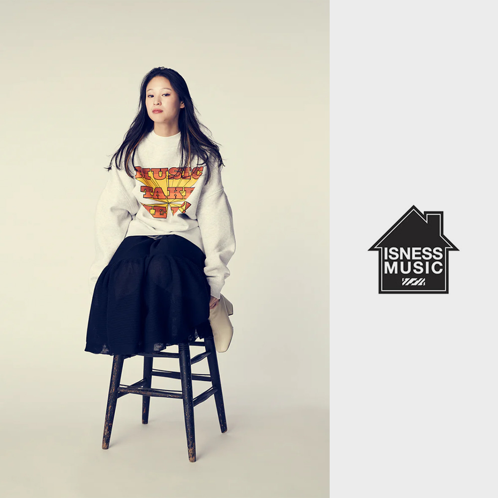 ISNESS MUSIC / 新作アイテム入荷 “MUSIC TAKE ME UP SWEAT SHIRT”and 
