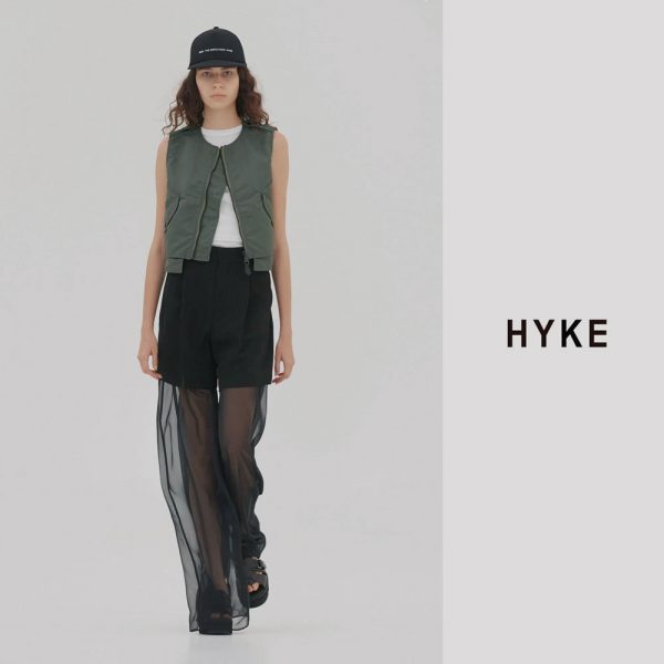 HYKE / 新作アイテム入荷 ”TAFFETA×CHIFFON PANTS”and more